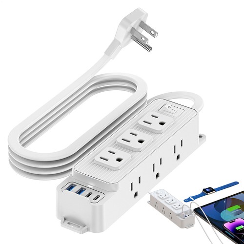 Flat plug extension cord - plug,