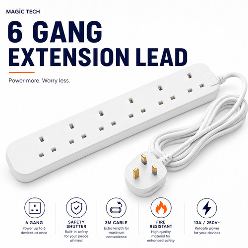 Socket extension lead - socket,