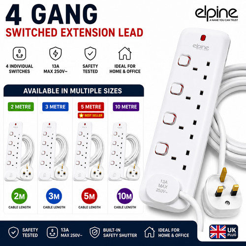 Elpine gang extension lead - elpine,