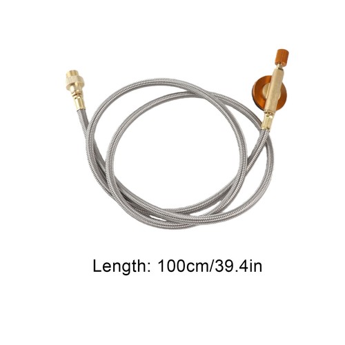 Gas extension cord flat brass - flat,