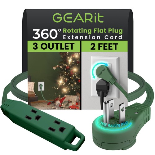 Extension cord flat multi plug - cord,