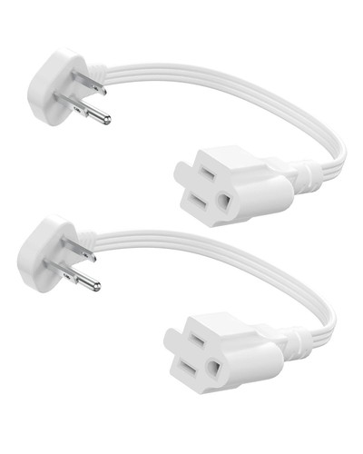 Flat plug short - plug, cord