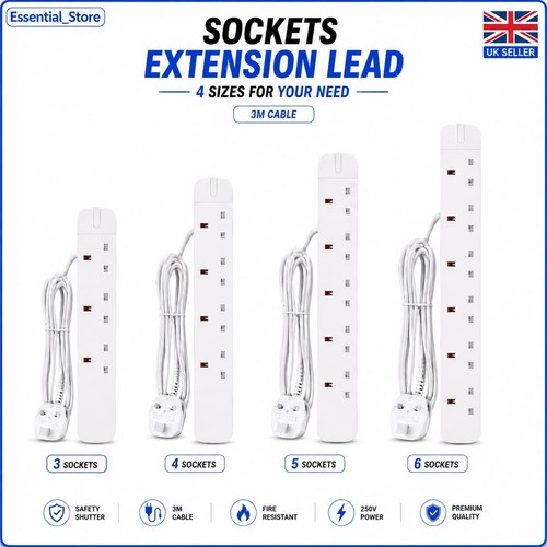 Power extension lead 3m - extension,